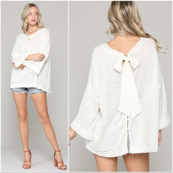 Store Closing - Last 1 - Size Medium‼️ Back Ribbon Top - Picture 4 of 4